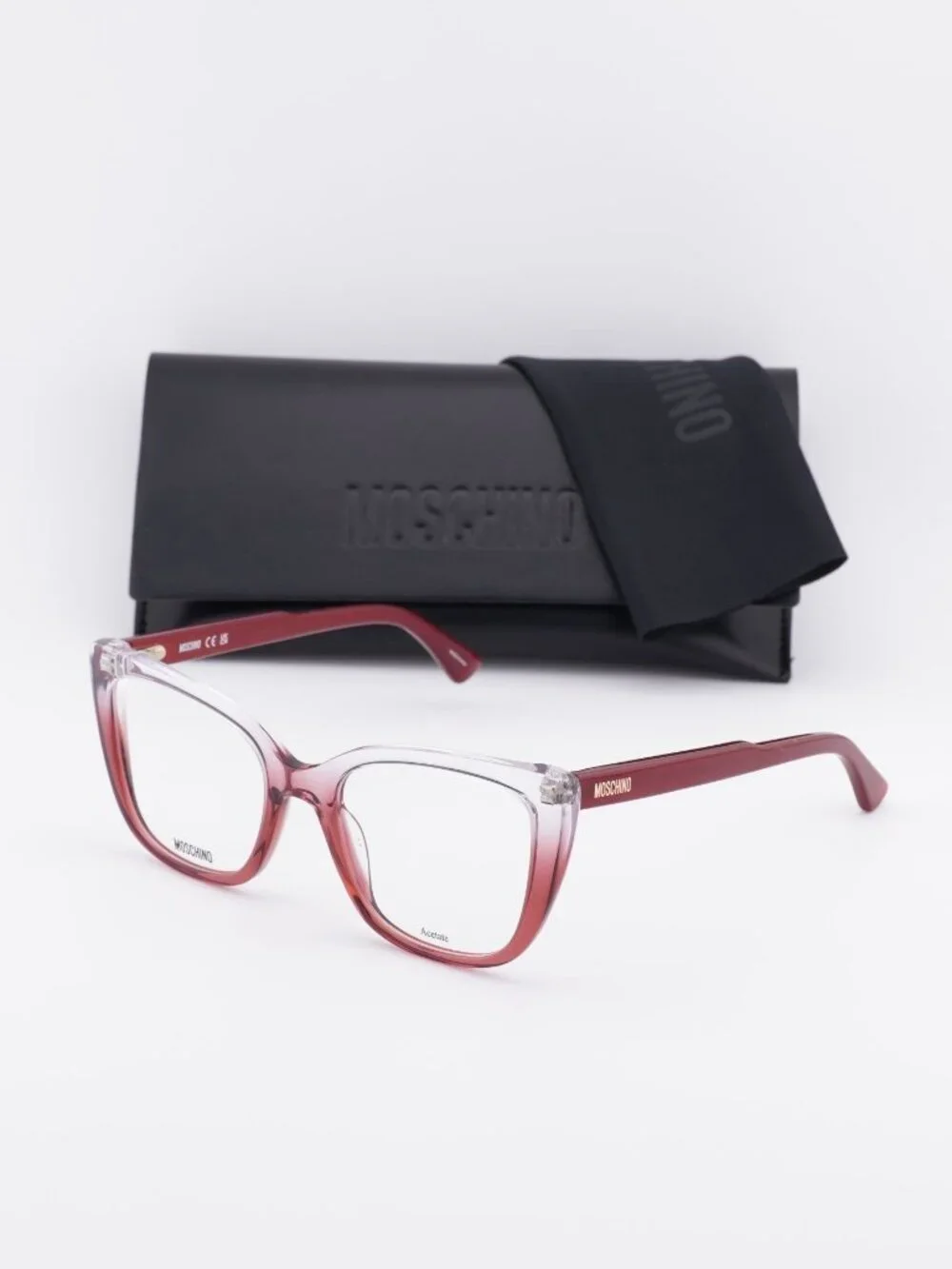 Moschino MOS603 06XQ 00 Butterfly Eyeglasses 52mm - Red